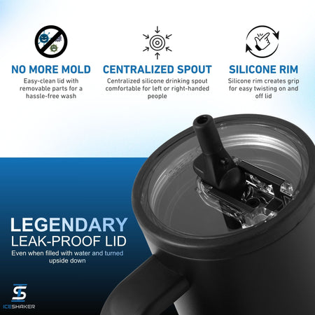 Ice Shaker Legend Series Stainless Steel Shaker Bottles