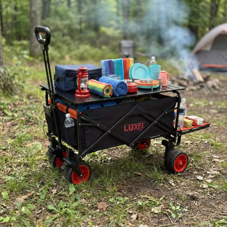 Electric Folding Wagon with Tank Wheels – LUXEL CEC-2BR
