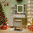 Makeup Dressing Table and Stool set with 3 Lighting Modes and Cabinet-White