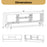 Media TV Console Table with Raised Support Legs-White