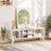 Media TV Console Table with Raised Support Legs-White