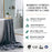 Bamboo Cotton Bath Sheet Set - Viscose from Bamboo + Cotton - 3pc - Charcoal