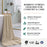 Bamboo Cotton Bath Sheet - Viscose from Bamboo + Cotton - Extra Large - Sand