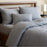 Bamboo Cotton Duvet Cover - Viscose from Bamboo + Cotton - Silver