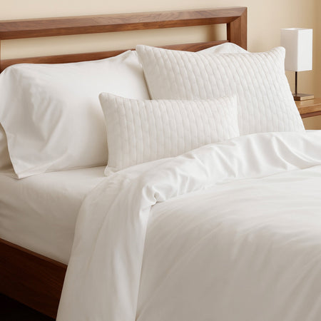 Bamboo Cotton Duvet Cover - Snow