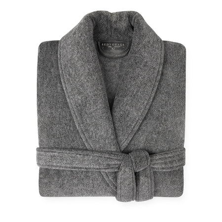 Bamboo Cotton Bath Robe  - Charcoal