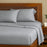 Bamboo Cotton Sheet Set - Viscose from Bamboo + Cotton - Silver