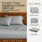 Bamboo Cotton Bed Sheets - Silver
