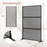 Set of 2 Metal Privacy Screen with Expansion Bolts