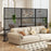 Metal Privacy Screen with Expansion Bolts and Connection Screws-Black