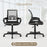 Mid-Back Mesh Office Chair Ergonomic Computer Chair with Lumbar Support-Black