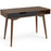 Mid-Century Modern Computer Desk with Drawer and Open Compartment-Brown
