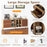 Mirrored Buffet Cabinet with 2 Drawers and 1 Door for Living Room-Natural