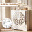 Mirrored Shoe Cabinet 4-Tier Shoe Organizer with Large Drawer-White