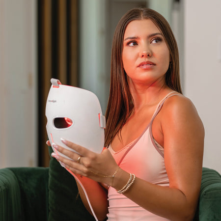 MitoGLOW™ LED Red Light Therapy Face Mask - FDA Cleared, 1,064 LEDs, 4 Wavelengths