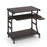 Mobile Computer Desk with Keyboard Tray Mouse Tray and Shelf-Dark Brown