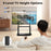 Mobile TV Stand with Camera Shelf and AV Shelves for 32-80 Inch Flat/Curved TVs