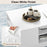 Modern Coffee Table with 2-Tier Open Storage Shelves-White