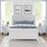 2-Drawer Nightstand Modern Faux Marble Bedside Table with Storage-White