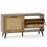 Modern Freestanding Shoe Cabinet with 2 Flip Drawers and Adjustable Shelves for Entryway-Natural