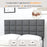 Full Size Modern Linen Bed Frame with Adjustable Headboard-Gray