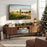 Modern Mid Century TV Cabinetfor TVs up to 82" with Drawer-Walnut