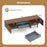 Modern Mid Century TV Cabinetfor TVs up to 82" with Drawer-Walnut