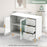 Modern Sideboard Buffet Cabinet with 2 Doors and 3 Drawers for Living Room Dining Room-White