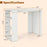 Computer Desk with Bookshelf for Small Space-White