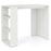 Computer Desk with Bookshelf for Small Space-White