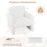 Modern Upholstered Chenille Accent Chair with Removable Lumbar Pillow-White