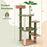 Multilevel Cat Tree with Scratching Posts and Rope Plush Perch Toy Bed-Green