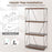 2/3/4/5-Tier Multipurpose Display Rack with Metal Frame-4-Tier