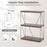 3-Tier Multipurpose Display Rack with Metal Frame