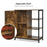 Multipurpose Freestanding Storage Cabinet with 3 Open Shelves and Doors