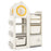 Multipurpose Toy Chest and Bookshelf with Mobile Trolley for Bedroom-Gray