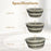 Natural Canes Grass Baskets Stackable Storage Bins Set of 3 with Hollowed Handles