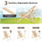 Solid Fir Wood Lounge Chair with 3-Level Adjustable Backrest and Soft Padded Headrest-Natural