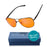 Night-time Aviator Blue Light Blocking Glasses - Black & Silver
