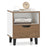 Nightstand with Drawer and Open Storage Shelf for Bedroom-White