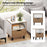 Nightstand with Drawer and Open Storage Shelf for Bedroom-White