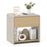2-Tier Modern Style Nightstand with Drawer and Open Shelf-Oak