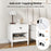 2-tier Wood Nightstand with Drawer and Open Storage Shelf for Bedroom-White