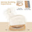 Nursery Rocking Chair Upholstered Chenille Rocker Armchair with Natural Rubber Wood Frame-Beige