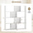 Open Shelf Bookcase 4-Tier Modern Bookshelf with 12 Storage Compartments-White