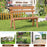 Outdoor Acacia Wood Garden Bench with 800 lbs Weight Capacity