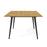 4-Person Acacia Wood Outdoor Dining Table for Garden Poolside and Backyard