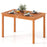 Outdoor Dining Table for 4-6 People 48 Inches Wood Rectangular Patio Table