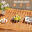 Outdoor Dining Table for 4-6 People 48 Inches Wood Rectangular Patio Table