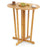 Outdoor Folding Bar Table with Oval Tabletop and Cross Base